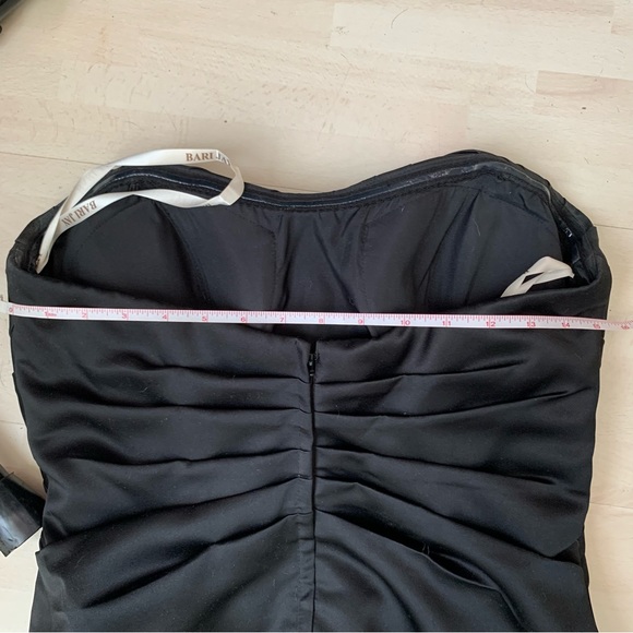 Bari Jay little black dress bridesmaid prom size 14 floor length - Picture 7 of 9